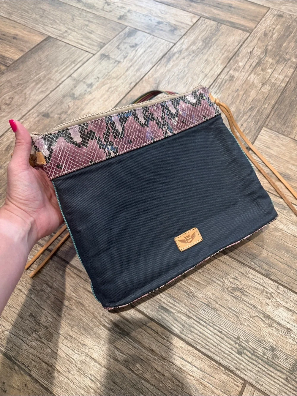 Consuela Black Aurora Downtown Crossbody Handbag